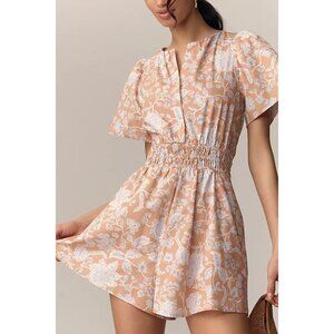 The Somerset Romper: Poplin Edition Natural Pattern L